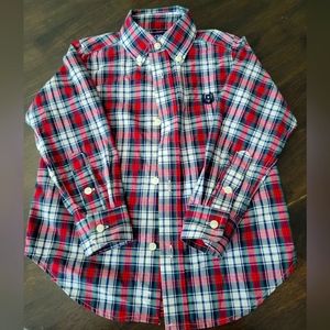 Chaps Size 3T Plaid button up